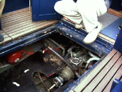 Wasserfilter&uuml;berpr&uuml;ft und Ventile ge&ouml;ffnet