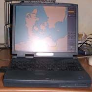 Navigation mit Laptop